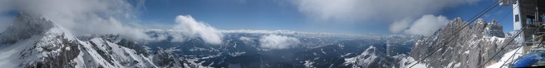 Panorama from Dachsteingletscher